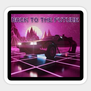 Back to the Future design Sticker